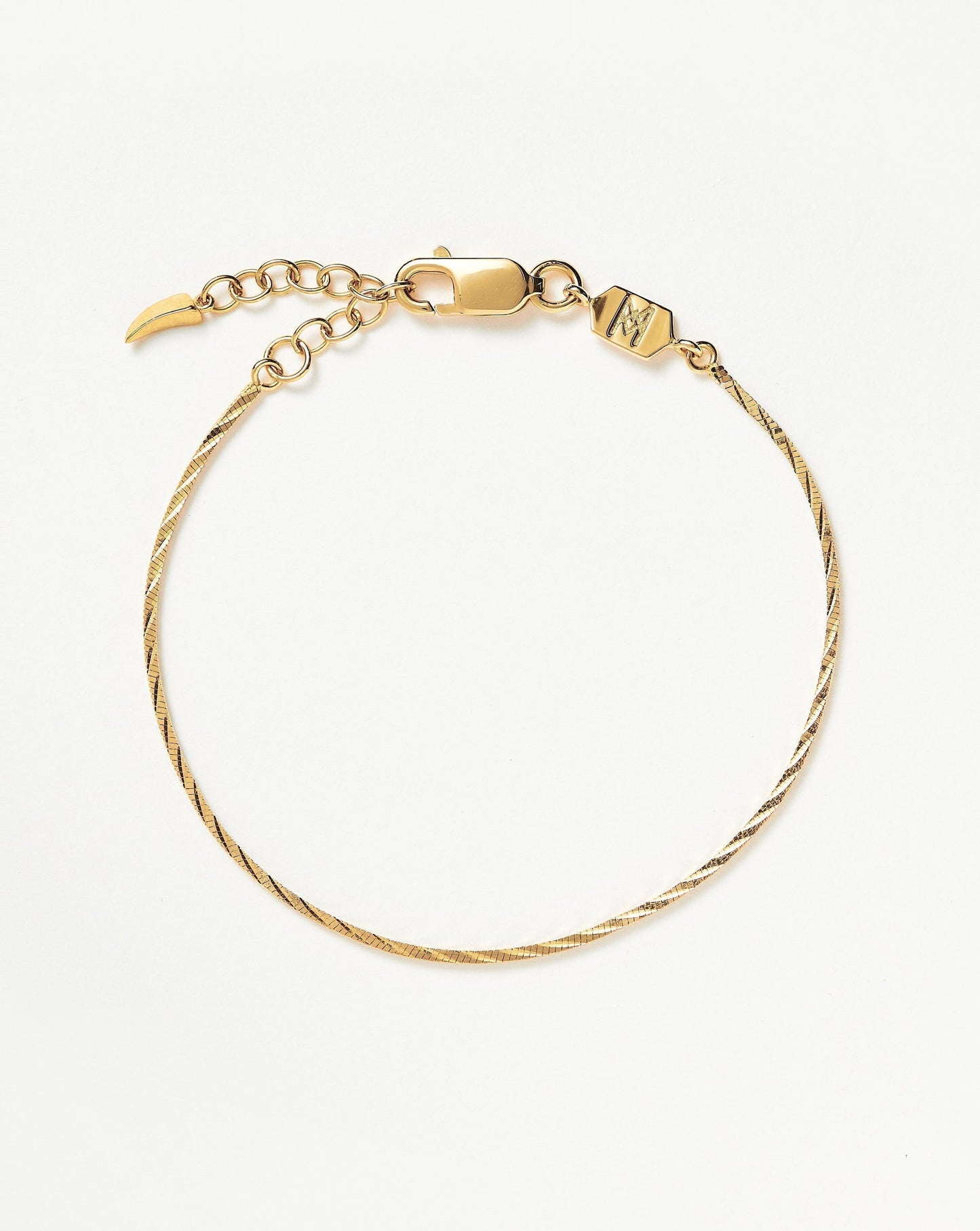 Asymmetric Square Snake Chain Bracelet