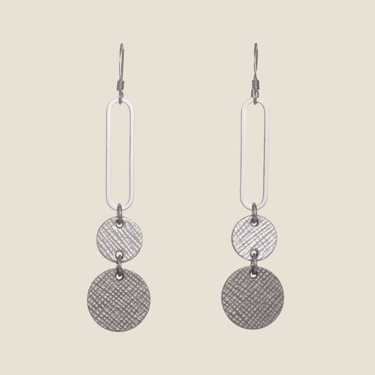 Silver Leaf Designed Earrings in Silver Material