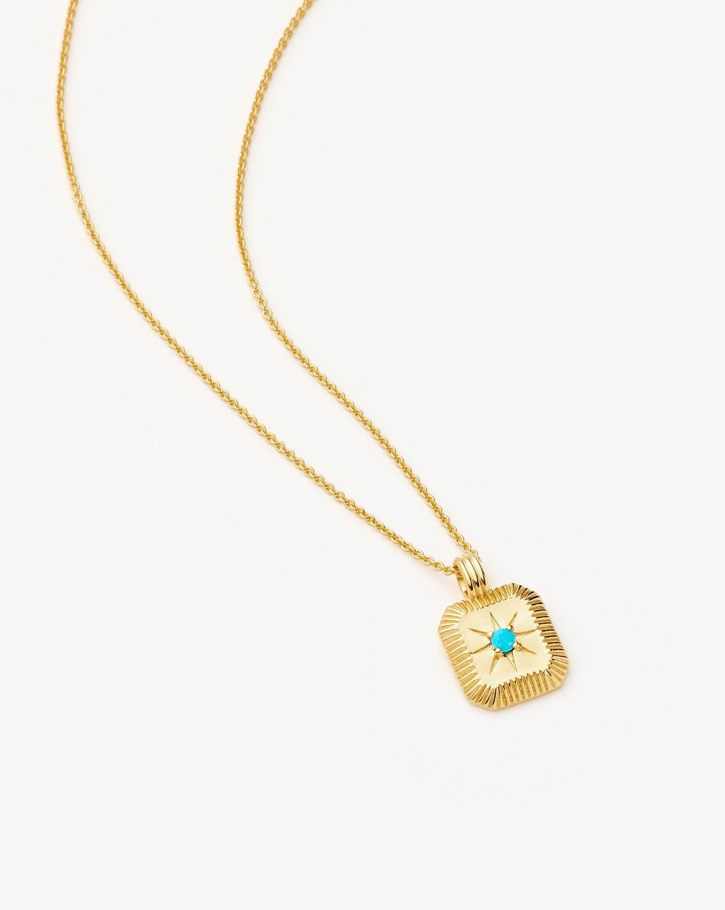 Turquoise December Birthstone Pendant Necklace