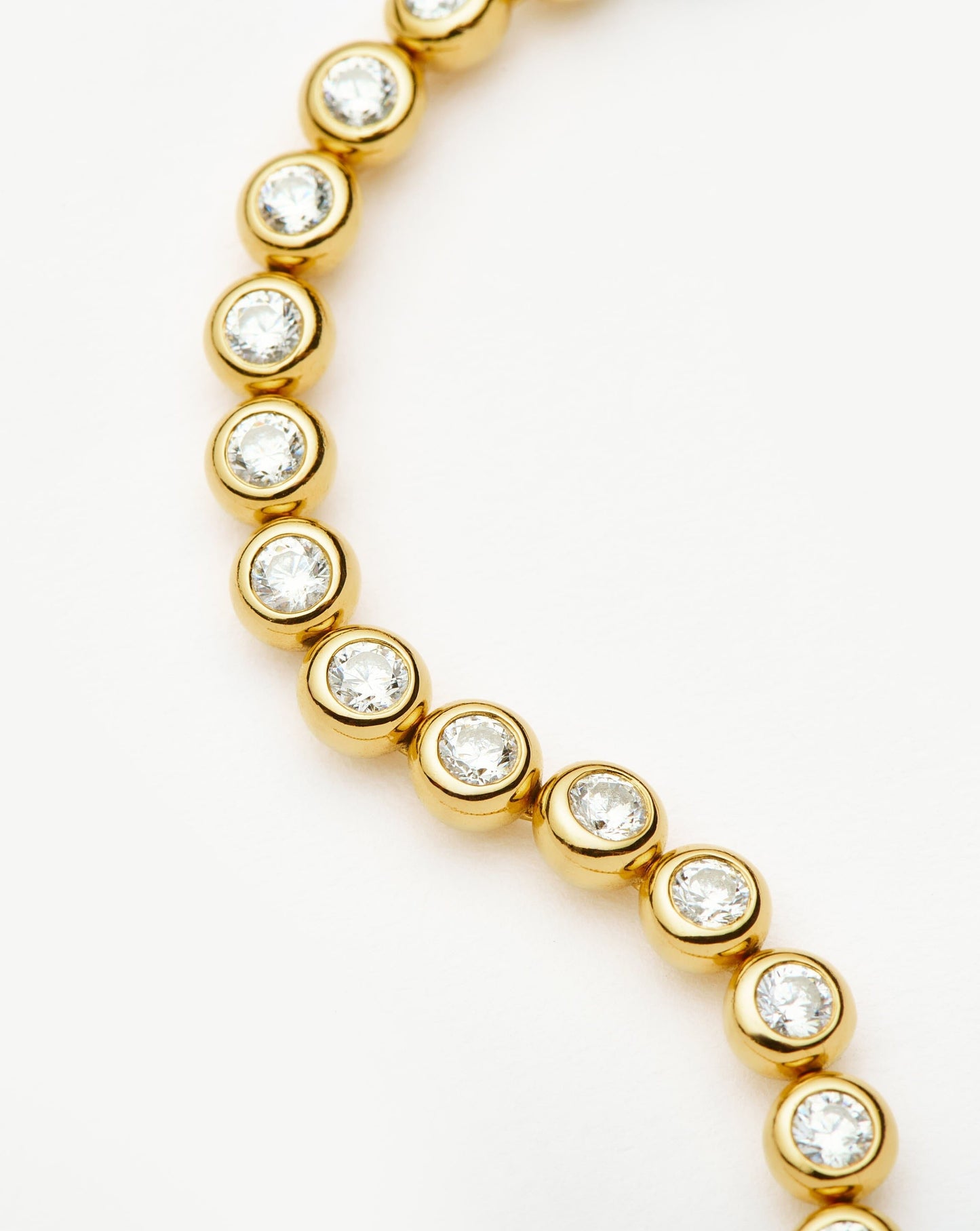 18k Gold Vermeil Cubic Zirconia Tennis Bracelet