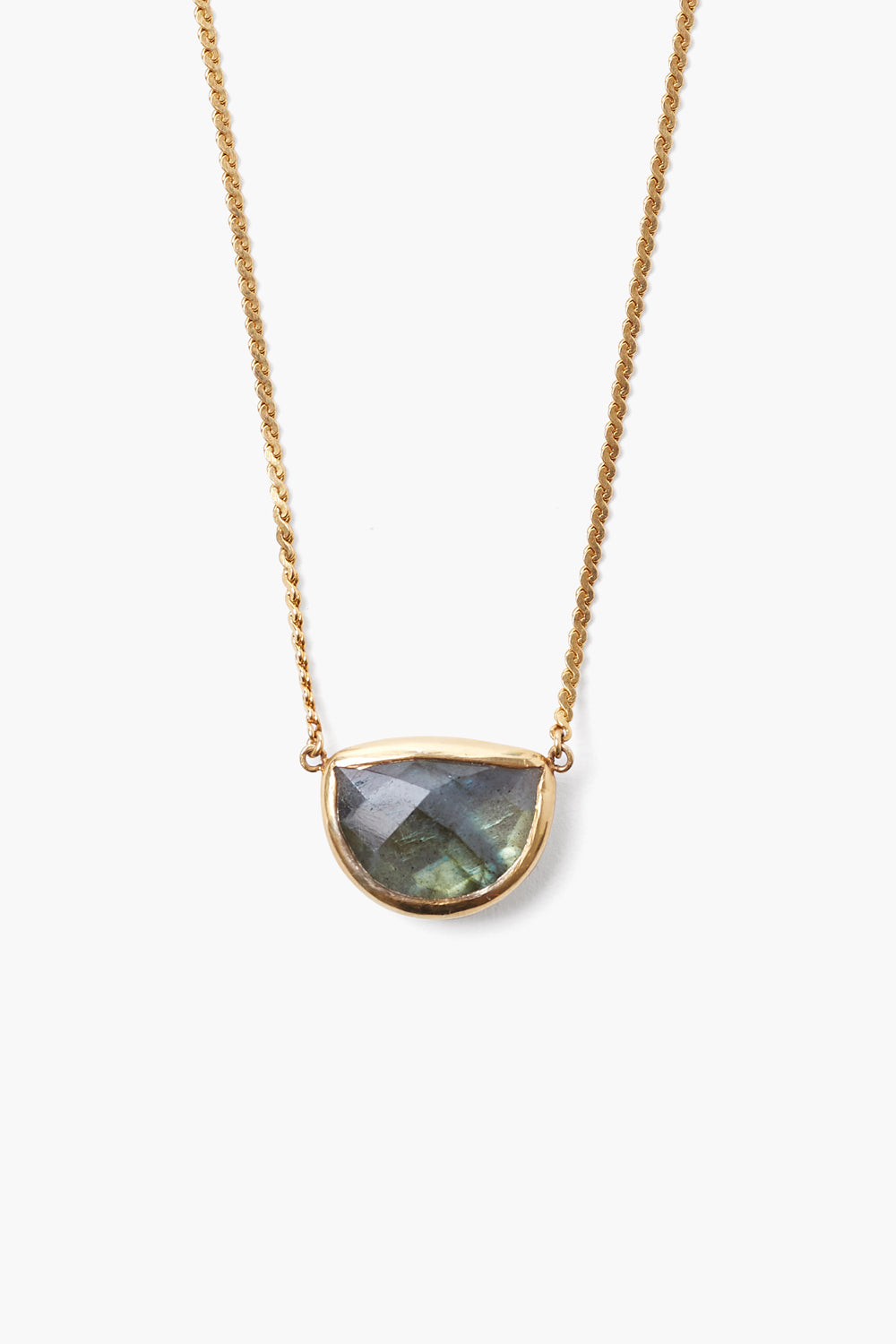 Labradorite Luna Pendant Necklace Design