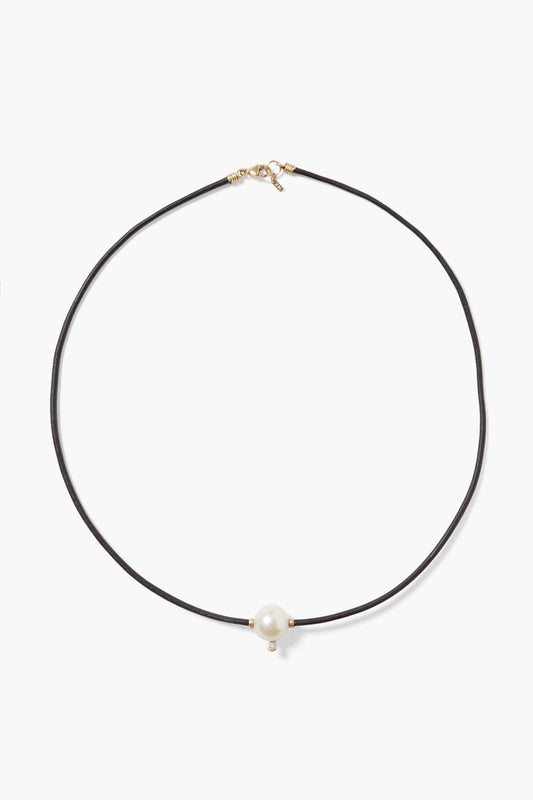 14k White Pearl Necklace