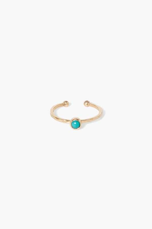 14k Turquoise Toe Ring Stylish Design