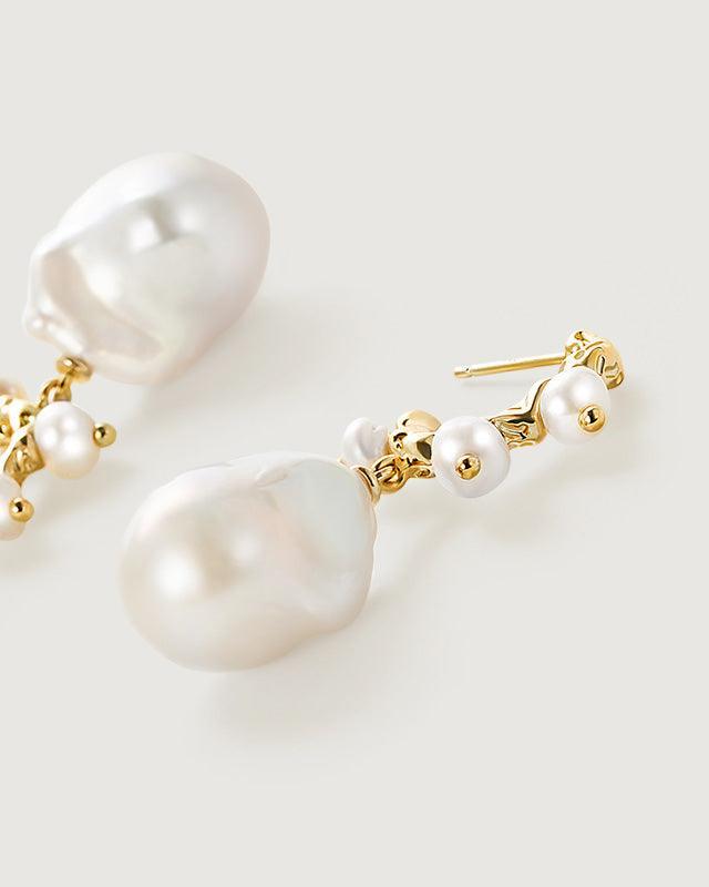 Baroque Pearl Earrings in Elegant Design 1