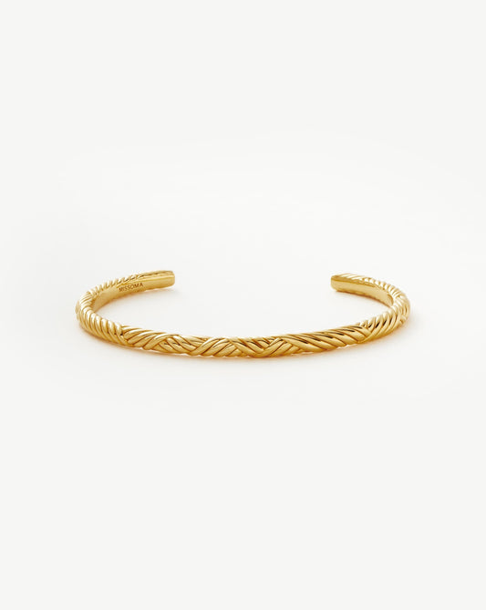 Wavy Ridge Cuff Bracelet in Stylish Design