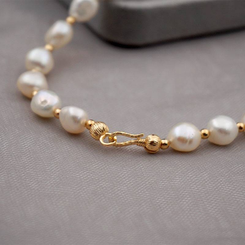 Pearl Necklace Bracelet and Earring Set