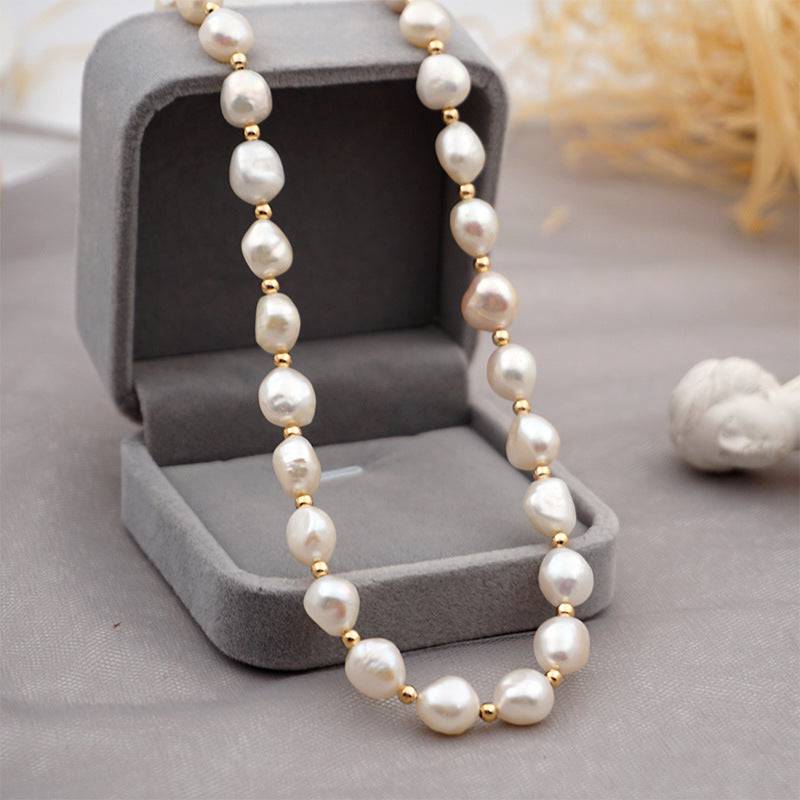 Pearl Necklace Bracelet and Earring Set