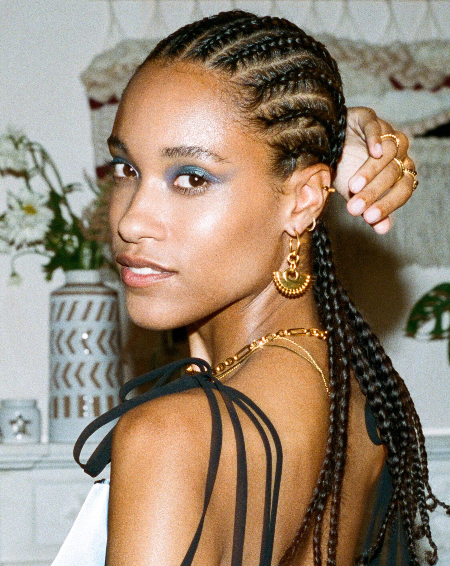 Chandelier Hoop Earrings